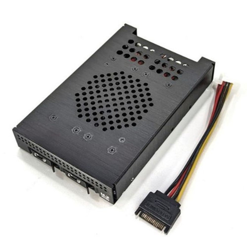 2 Bay M.2 NVMe SSD Backplane Cage with SFF-8654/SlimSAS Connector (TK-2M54) 2 Bay M.2 NVMe SSD Backplane Cage with SFF-8654/SlimSAS Connector (TK-2M54)