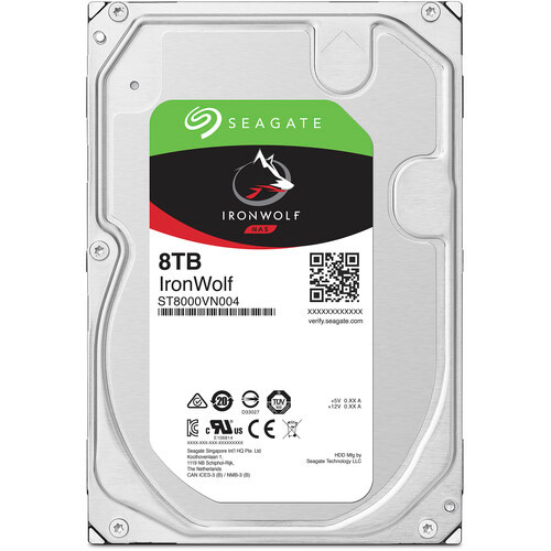 Seagate 8TB IronWolf 7200 rpm SATA III 3.5" Internal NAS HDD Seagate 8TB IronWolf 7200 rpm SATA III 3.5" Internal NAS HDD