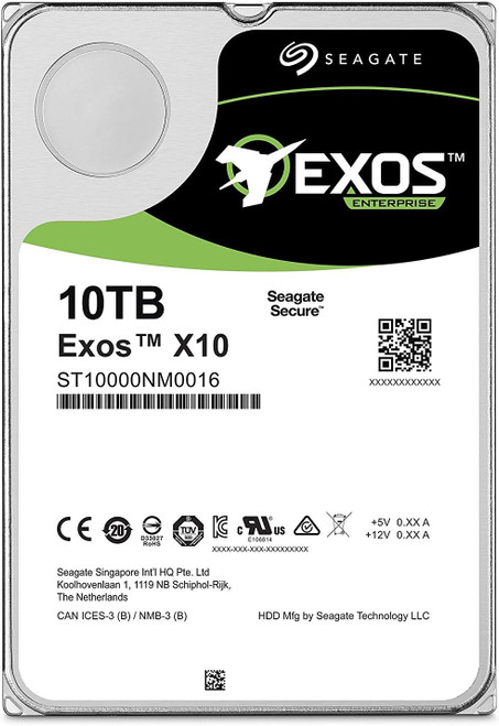 Seagate 10TB Exos X10d 7200 rpm SATA III 3.5" HDD Seagate 10TB Exos X10d 7200 rpm SATA III 3.5" HDD