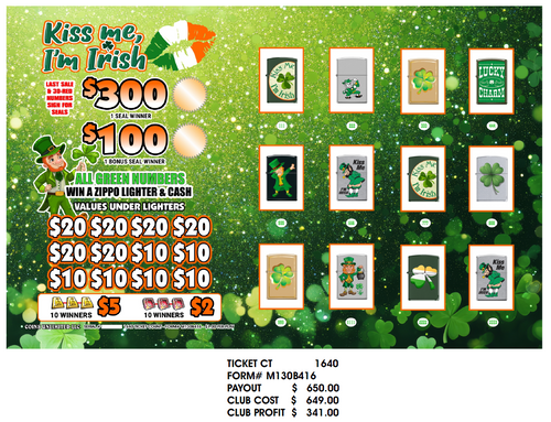 Kiss Me I'm Irish (Lighter Board)