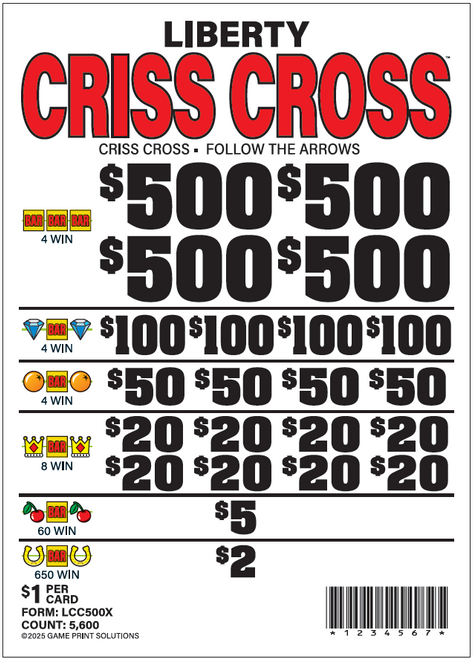 LIBERTY CRISS CROSS