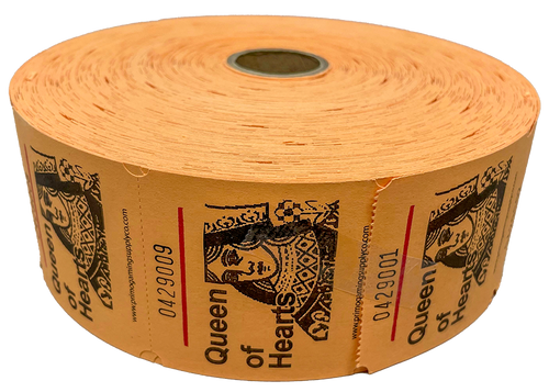 Jumbo Roll Queen of Hearts - Orange