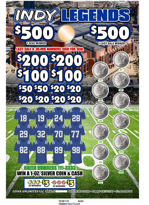 Indy Legends (coin board)