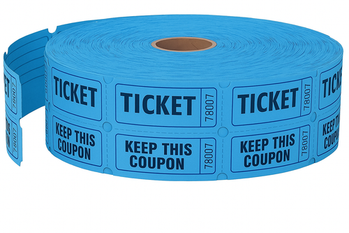 50/50 Tickets - Blue