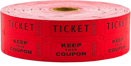50-50 Tickets - Multiple Colors Available