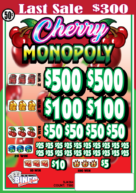 Cherry Monopoly $.50
