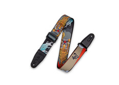 Levy's MPD2-124 Polyester Guitar Strap Japanese Traditional Tiger