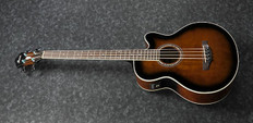 Ibanez AEB10E Acoustic Electric Bass Guitar Dark Violin Sunburst High Gloss