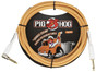 Pig Hog "Orange Creme" Instrument Cable, 10ft 1/4" S- 1/4" Right Angle