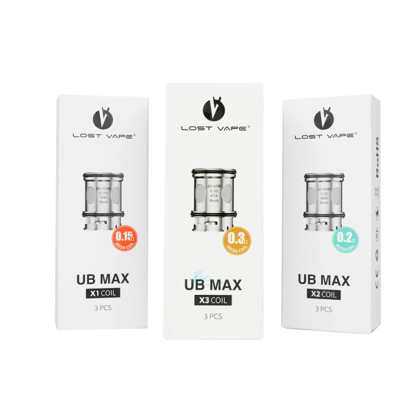 LOST VAPE UB REPLACEMENT MESH COILS 3CT/PK
