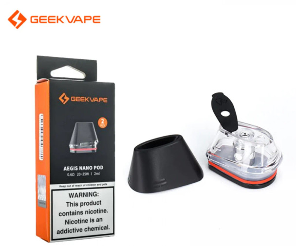 GEEK VAPE GEEKVAPE AEGIS NANO 2ML REFILLABLE REPLACEMENT POD 2CT/PK