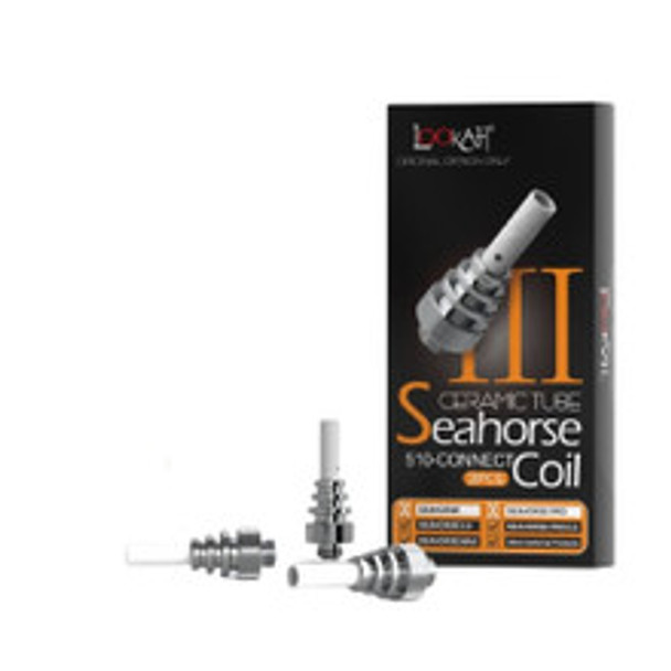 LOOKAH SEAHORSE III CERAMIC TUBE 510 THREAD COIL 3ct/PK