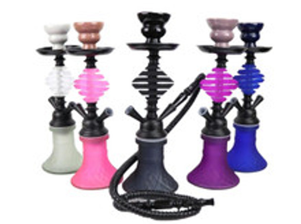 12" ZEBRA HENRY 1 HOSE HOOKAH KIT ASST. COLORS
