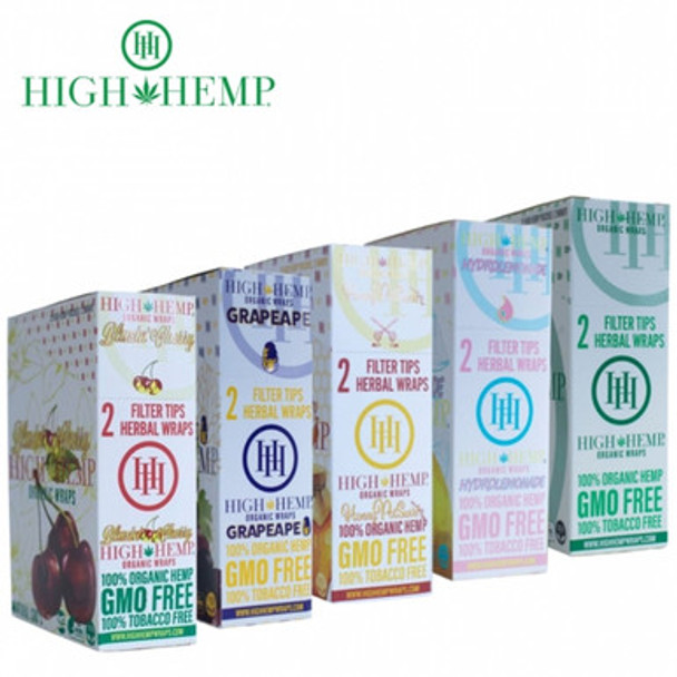 High Hemp - ORGANIC HEMP WRAP - 2CT/PK 25PK/BOX