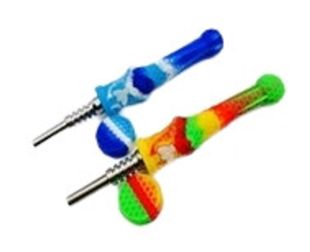 SILICONE NECTAR COLLECTOR & TITANIUM TIP WITH LID