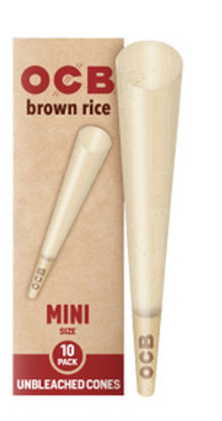 OCB BROWN RICE UNBLEACHED CONES 24PK/DISPLAY