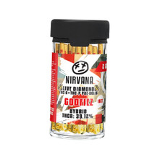 NIRVANA LIVE DIAMOND THC-A+THC-P 2G PRE-ROLLS 10CT