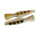 3" RASTA SCALES GLASS CHILLUM 2CT/PK
