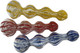 6" BEADED HAND PIPE ASST COLORS