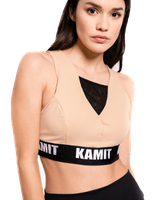 Ultra Soft Motion Fabric,
Fully Lined
Size:XS-XL
Cooling Mesh Panel 
Key hole  back
Soft Elastic Around Torso

Create a comfy custom fit with this BODY CARE sports bra from KAMIT.

BODY CARE wicking technology helps evaporate moisture, prevent ordor, uv protection
Full coverage
USA
INSPIRED FOR: Training, Athleisure
Medium-support sports bra ideal for weight training and light aerobics.

Materials & Care
Machine washable
Polyester/spandex