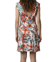 KaMIT Floral Ruffle Top & Skirt Set
