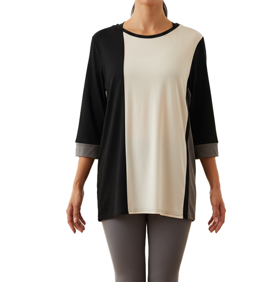 Bamboo Color Block Tunic