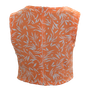 Light Weight Sleeveless Leaf Print  Top