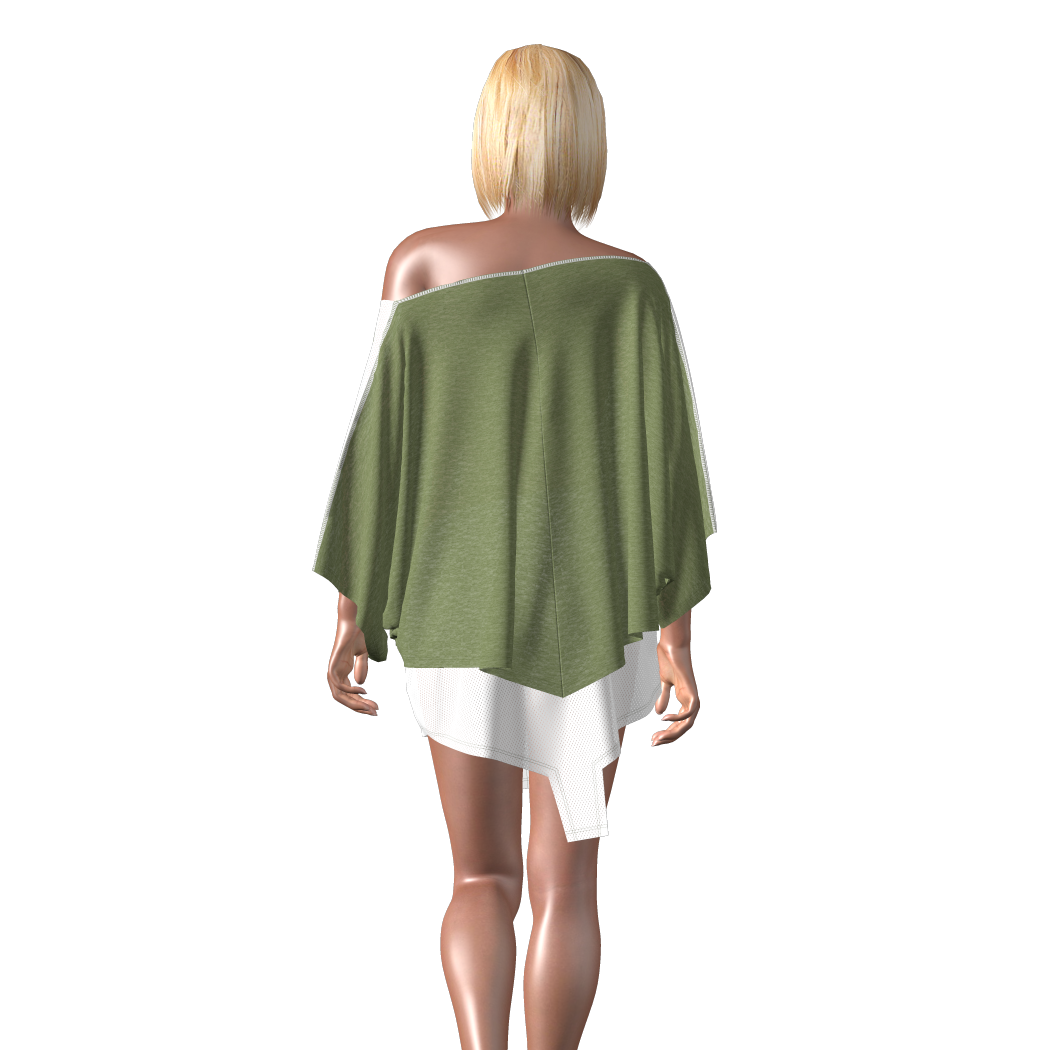 Green oversized tops casual for busy ladies