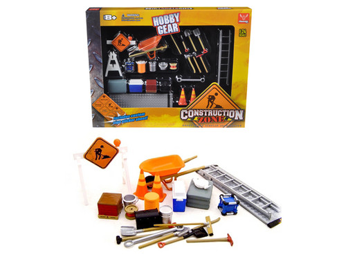 Construction Accessories Set For 1/24 Diecast Car Models by Phoenix