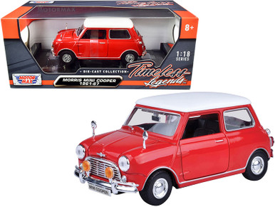 1961-1967 Morris Mini Cooper Red with White Top \Timeless Legends