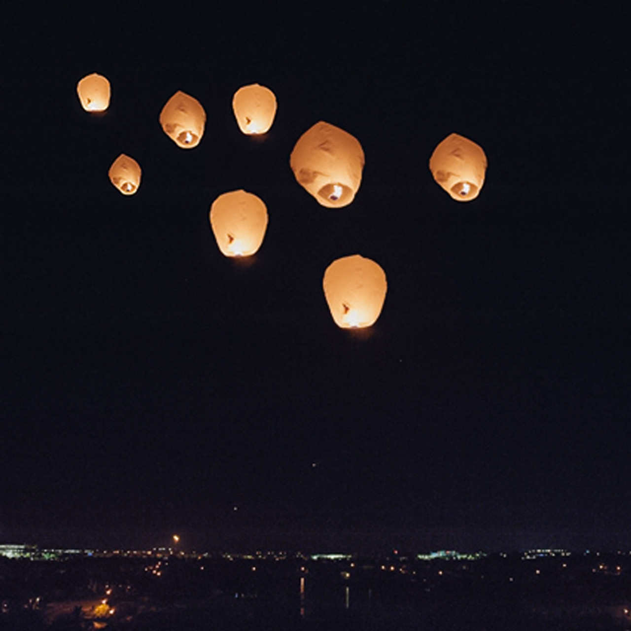 Paper lantern to light shop and release