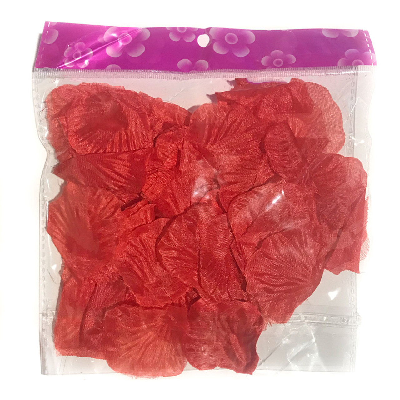 Red Silk Rose Petals, 100 petals per bag