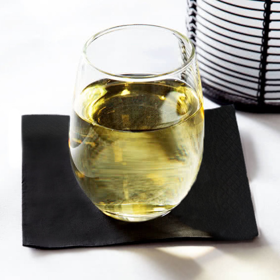 Black Beverage Napkin 2 Ply Paper For Cocktail Drinks