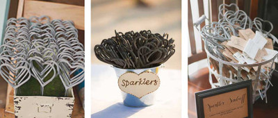 Heart Sparklers for your wedding reception