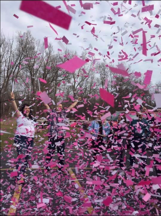 Gender Reveal - Pink Confetti - Sparklers.us