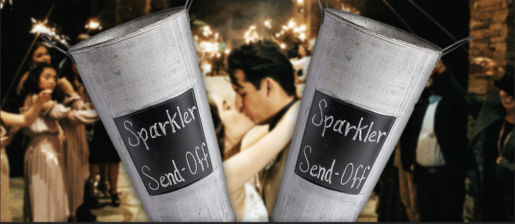 8 ways to use our Sparkler Display Buckets at a Wedding - Sparklers.us