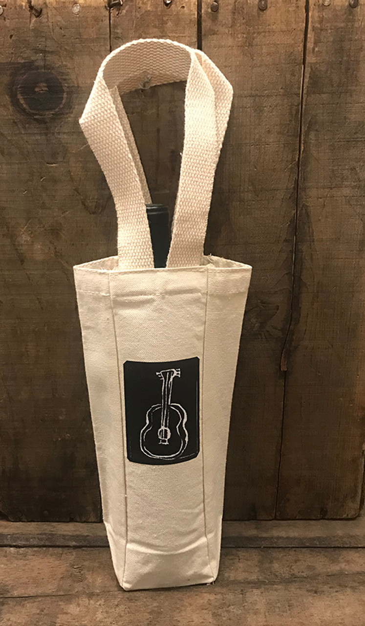 printed Wine Bottle Bag