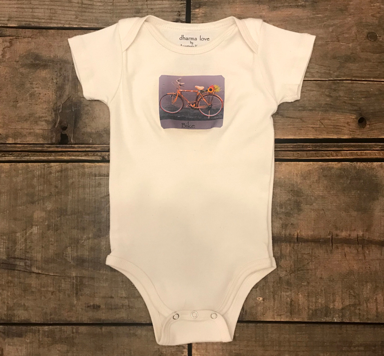 Bamboo Bike Certified Organic Cotton Baby Onesie One Piece