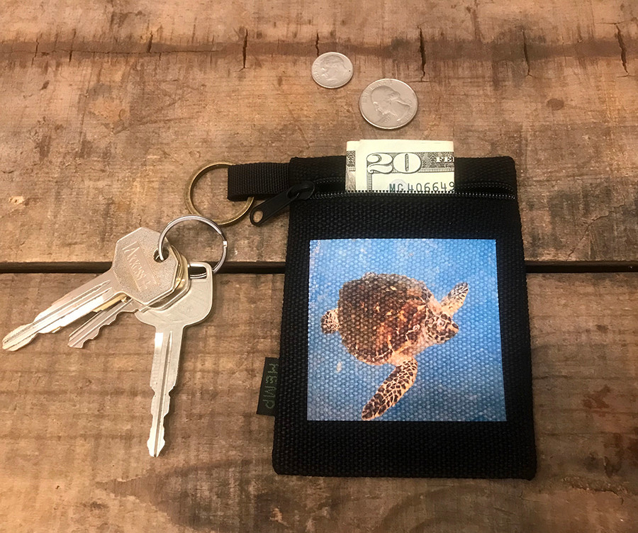 Sea Turtle Hemp Key Coin Purse/Pouch