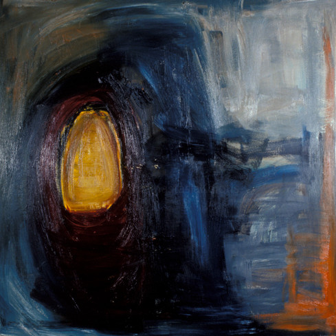 Passage of light in the storm of life.  Oil Painting on Canvas