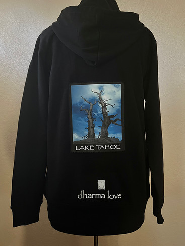 Snags Above Tahoe WITH LAKE TAHOE OR NO TEXT  Dharma Bum UNISEX Organic Cotton & Recycled Polyester Front Zip Sweatshirt/Hoodie Snags Above Tahoe WITH LAKE TAHOE OR NO TEXT  Dharma Bum UNISEX Organic Cotton & Recycled Polyester Front Zip Sweatshirt/Hoodie