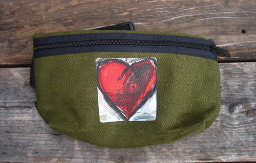 Falling into Ecstasy Heart Hemp Hip Pack & Cross Body Bag