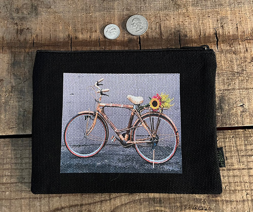 Bamboo Bike Medium & Large Hemp Coin Purse