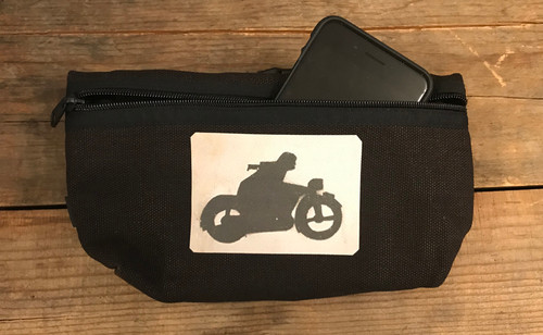 Motorcycle Symbol Hemp Hip Pack & Cross Body Bag