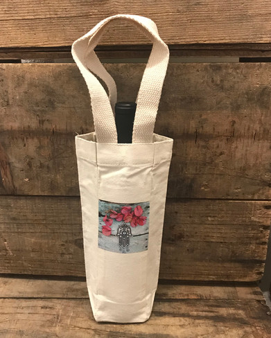 Hamsa Single & 2 Bottle Cotton Canvas Wine/Gift Bag