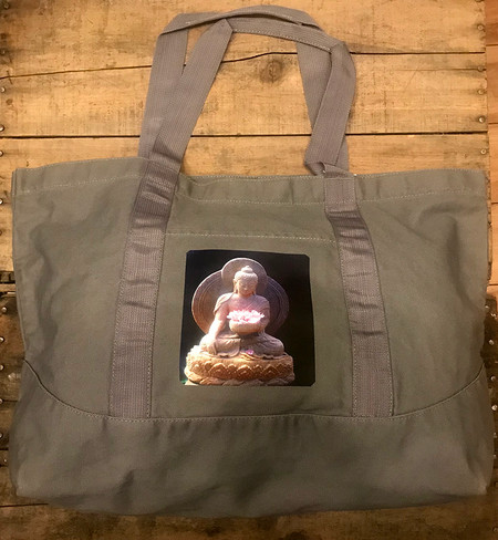 Shakyamuni Buddha Cotton Canvas Beach/Market Tote Bag