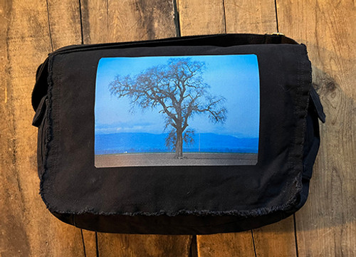 Oak Tree Cotton Canvas Messenger Bag