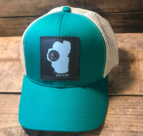 Lake Tahoe with Bear Keep On Truckin' Organic Cotton/Recycled Polyester Trucker Hat