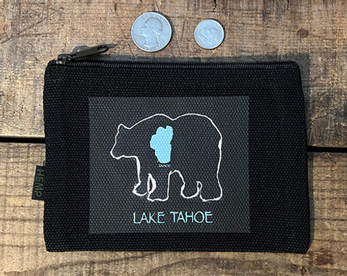 Bear Lake Tahoe (Block Print) Medium & Large Hemp Coin Purse Pouch