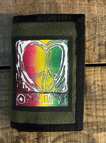 One Love Hemp Tri-Fold Wallet